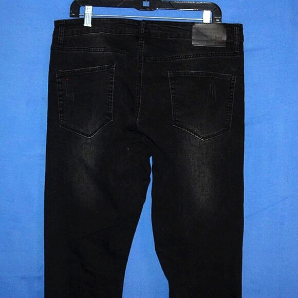 Rue21 Premium Paint Splatter Distressed Jeans Black 34x34 - Picture 8 of 11